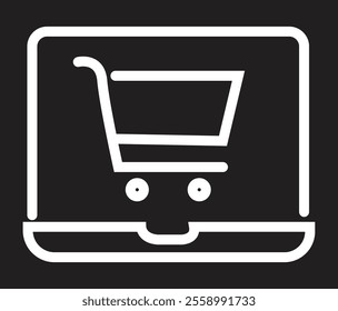 Set of Shopping icon online purchase shopping symbol outline style illustration vector design. Shopping icon set. Solid icons vector collection with transparent background.