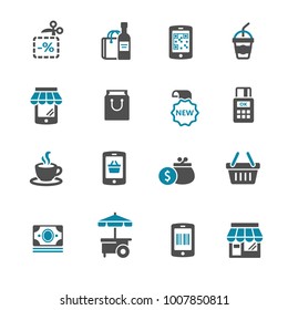 Set of shopping icons