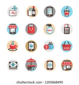 Set of shopping icons