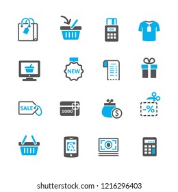 Set of shopping icons