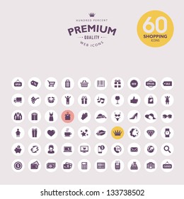 Set of shopping icons