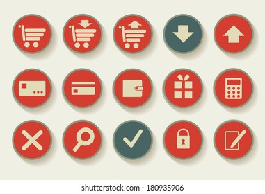 Set of shopping icons
