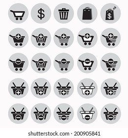 set of shopping icons