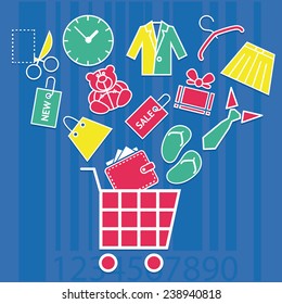 Set of shopping icons