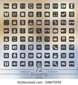 Set of shopping icons