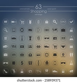 Set of shopping icons
