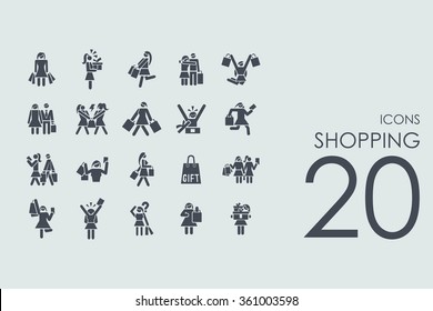 Set of shopping icons