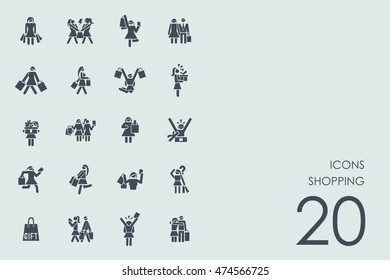 Set of shopping icons