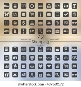 Set of shopping icons