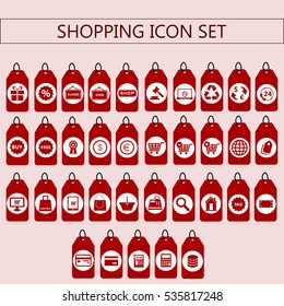 Set of shopping icons