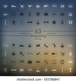 Set of shopping icons