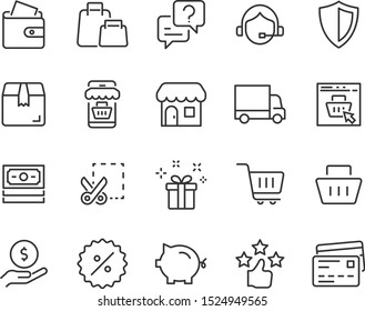 set of shopping icons, buy, pay, ecommerce, store, online shopping