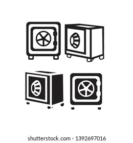 Set of shopping icons on a white background