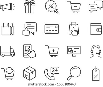 set of shopping online icons, sale, store, customer, bag, cart, ecommerce