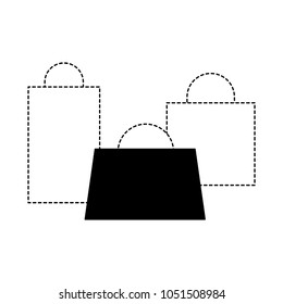 set of shopping paper bag gift