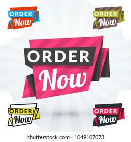 Set of shopping stickers and banners. Vector illustration