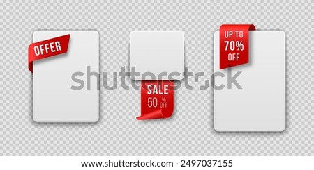 Set of Shopping Tags. Sale quality tags and labels. Discount ribbons, banners and icons. Sale and New Label collection.