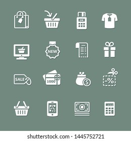Set of shopping vector icons