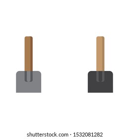 a set of shovel icons