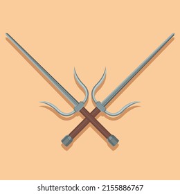 Set Of Shrot Swords - Sai Weapon