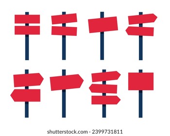 conjunto de ilustración vectorial de paneles de signos