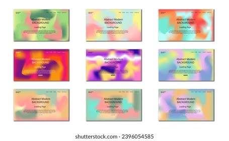 Configurar formularios de suscripción e inicio de sesión. Gradiente colorido. página de carga de degradado uiux, página de formularios de registro e inicio de sesión. Diseño web profesional, fondo degradado