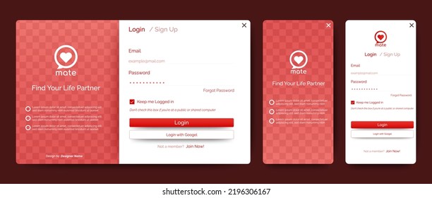 Set Sign Sign Forms Red White Stock Vector (Royalty Free) 2196306167 ...