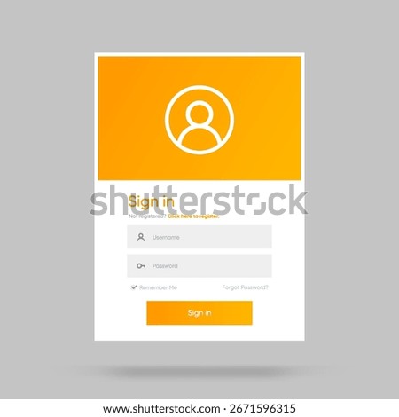 Set of Sign Up and Sign In forms. Registration and login forms page. Professional and User-friendly web and UI UX design elements. Modern Sign in and Register page. Username, email and password.