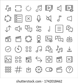 Set of sign related vector line icons. Premium linear symbols pack. Vector illustration isolated on a white background. Sign symbols for sites and mobile app. Trendy design. 