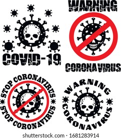 set sign with skull, t-shirt design