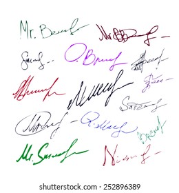 set of signatures. Vector