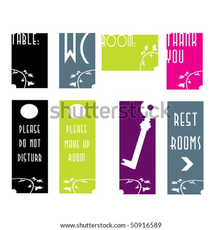 a set of signs for a hotel with bar