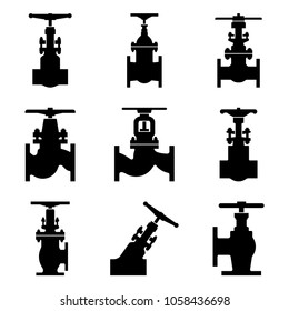 Set of silhouette valves