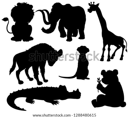 Similar – Image, Stock Photo Giraffe Silhouette