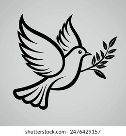 set of silhouettes of birds Vector illustration silhouette image icon.