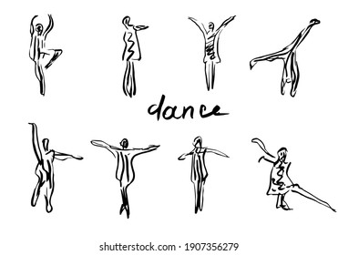 Outline Dance Images, Stock Photos & Vectors | Shutterstock