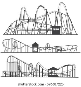 1,167 Roller coaster outline Images, Stock Photos & Vectors | Shutterstock