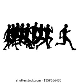 Running Step Never Give Graphic Vector Stock Vector (Royalty Free ...