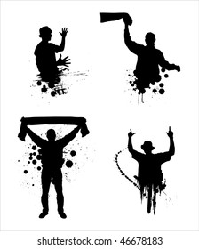 Set of silhouettes for sports