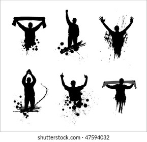  Set of silhouettes for sports championships