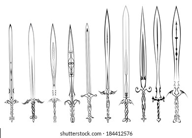 Tribal Sword Tattoo Images Stock Photos Vectors Shutterstock