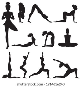 108,800 Yoga poses vectors Images, Stock Photos & Vectors | Shutterstock