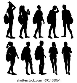 66,240 Backpack silhouette Images, Stock Photos & Vectors | Shutterstock