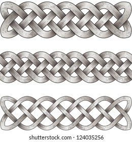 Set Of Silver Celtic Braids