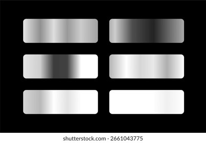 Conjunto de Gradientes plateados en color negro