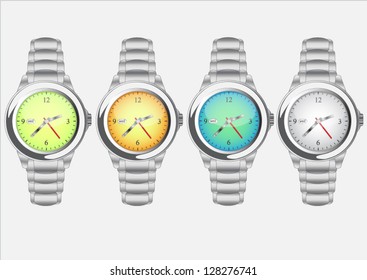 A set of silver wristwatch - Powered by Shutterstock - Get 15% off with code: PIKWIZARD15