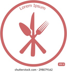set of silverware in vector design