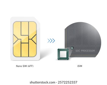 Set of SIM cards mockups. Realistic vector illustration isolated on white background. Can be use for template your design, presentation, promo, ad. EPS10.	