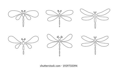 dragonfly outline