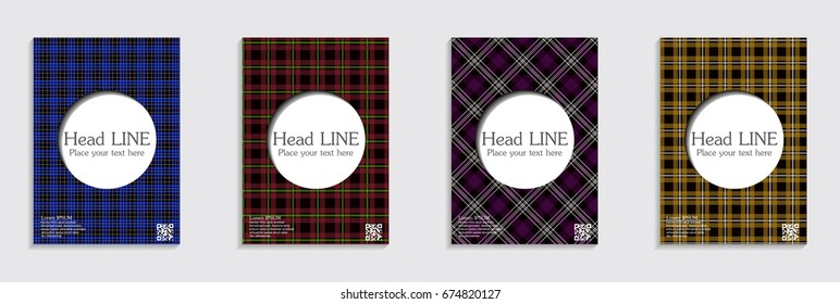 A set of simple brochures. No gradient